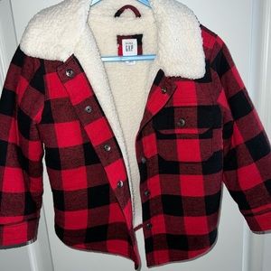 Gap Sherpa lined toddler jacket 2T